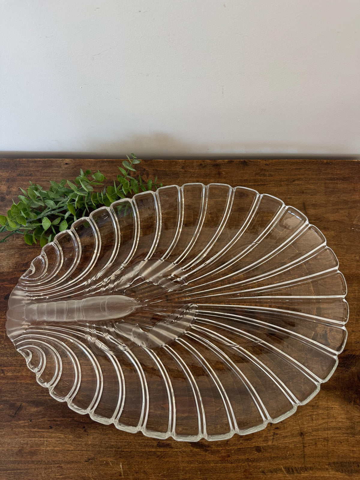 Plat cristal homard plat fruit de mer