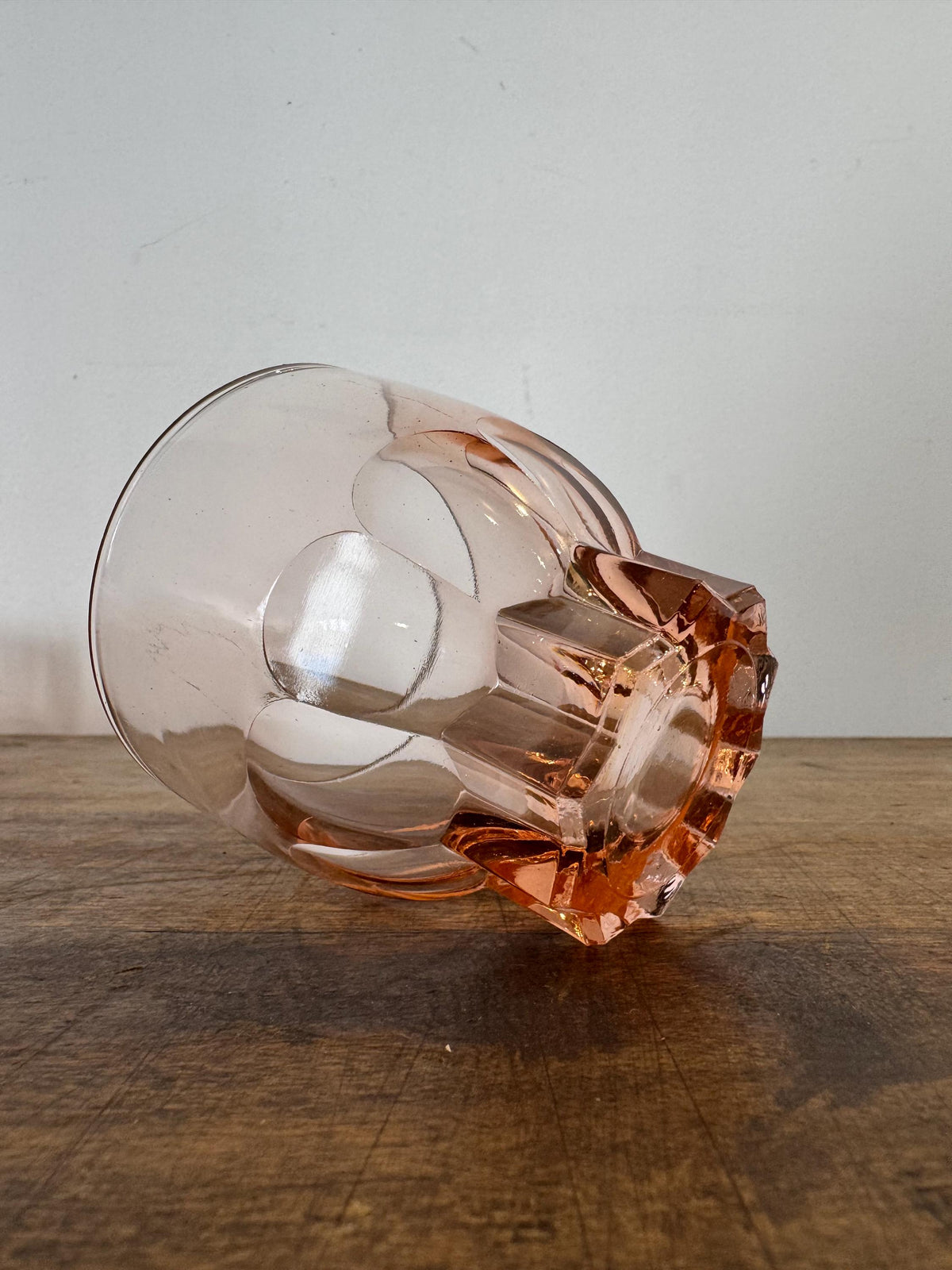 Verres rosaline vintage France