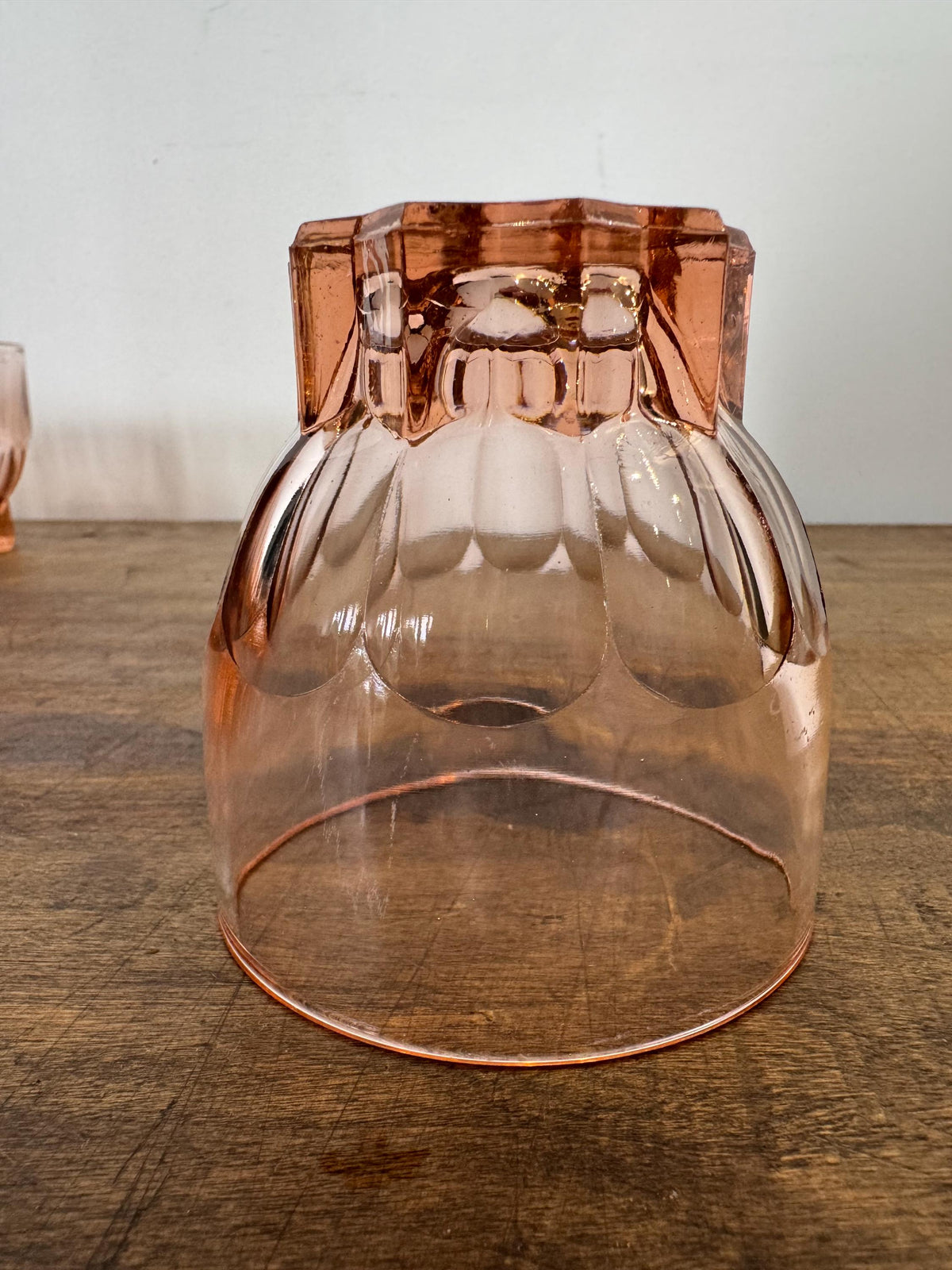 Verres rosaline vintage France