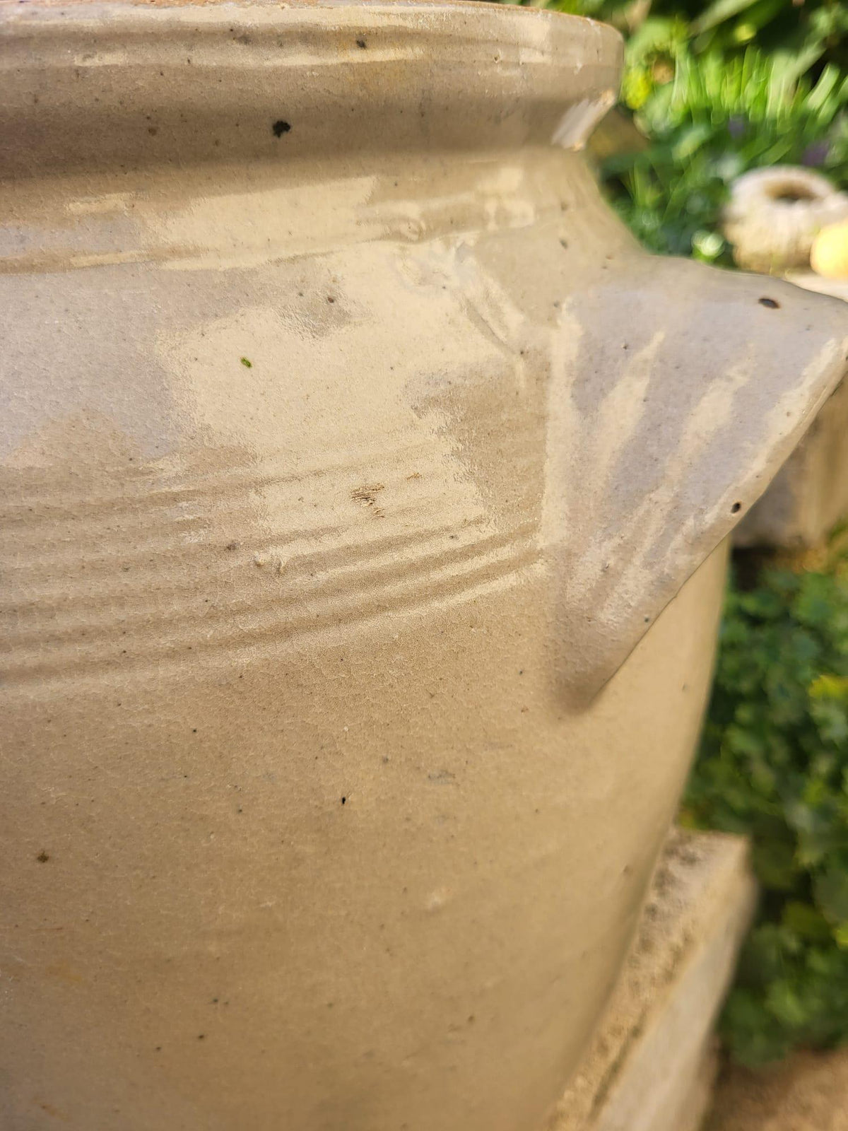 Ancien pot à confit pot en grès