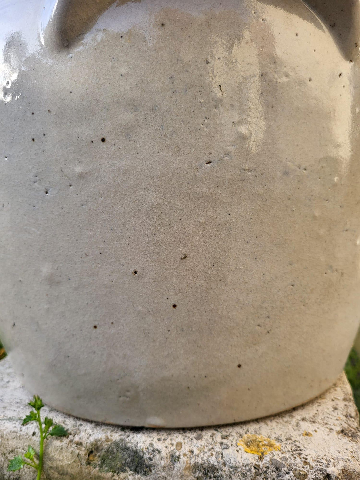Ancien pot à confit pot en grès