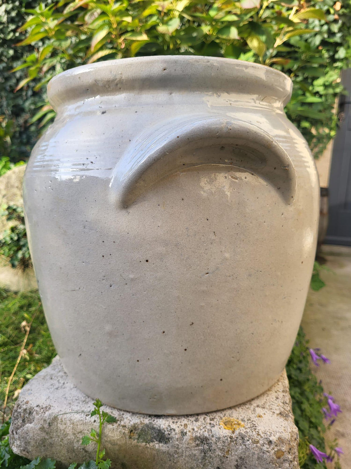 Ancien pot à confit pot en grès