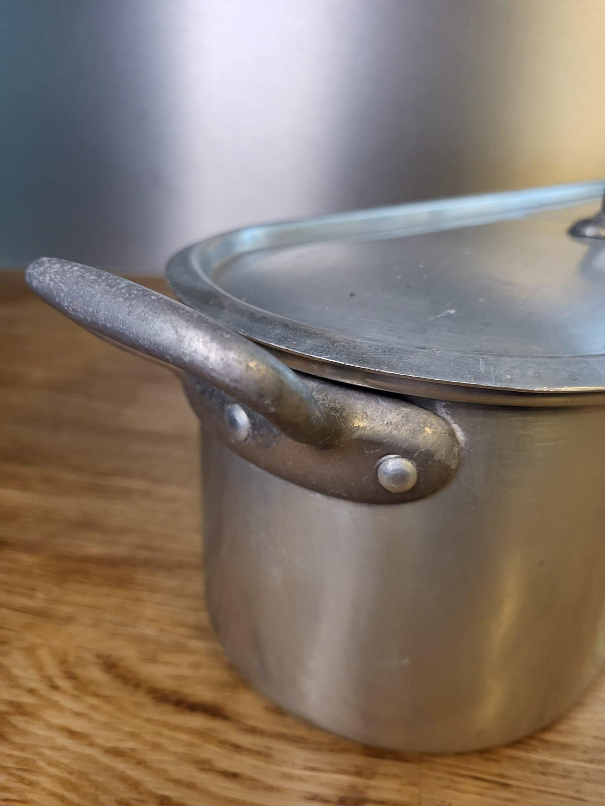 Poissonnière vintage en aluminium