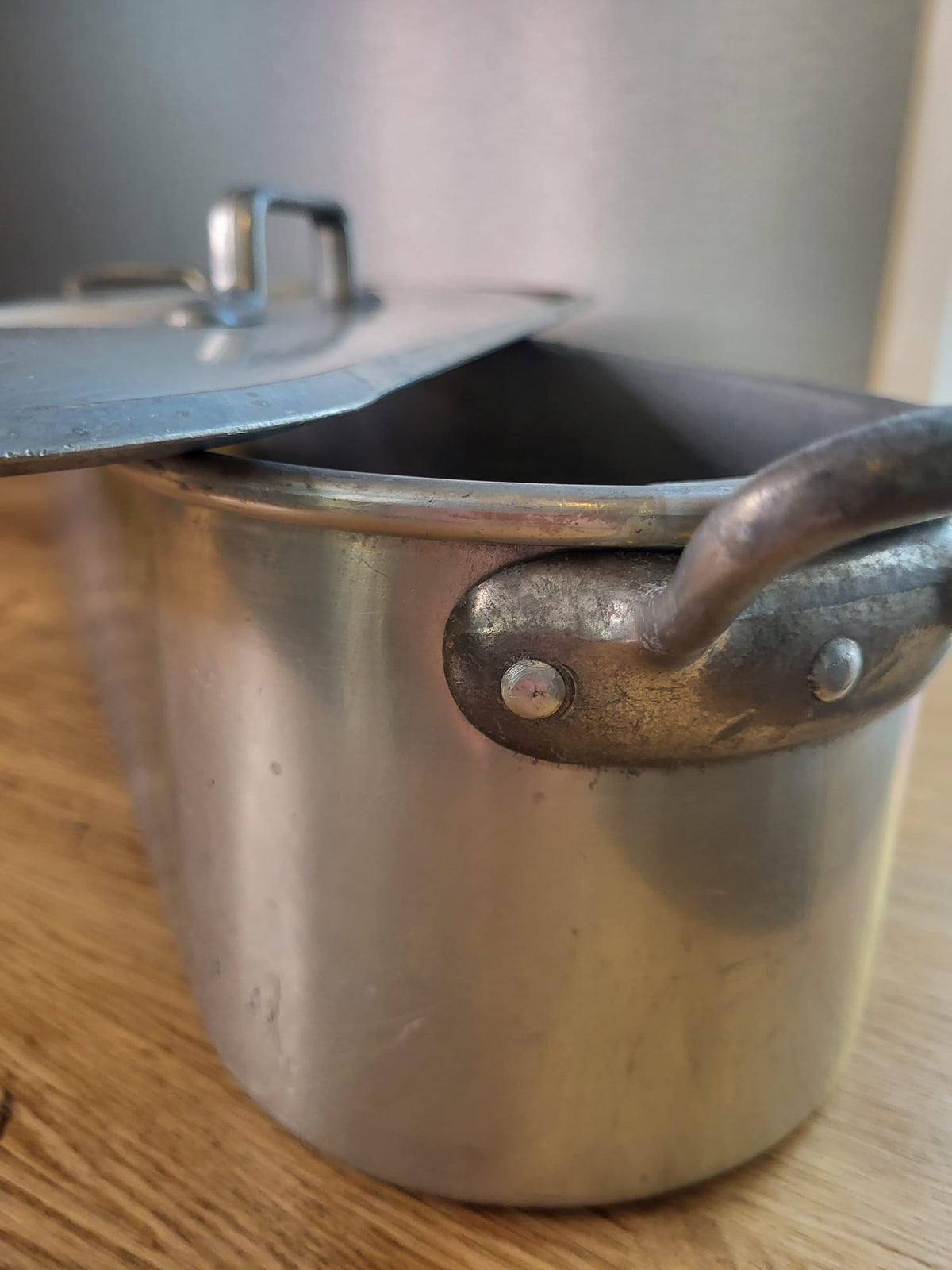Poissonnière vintage en aluminium
