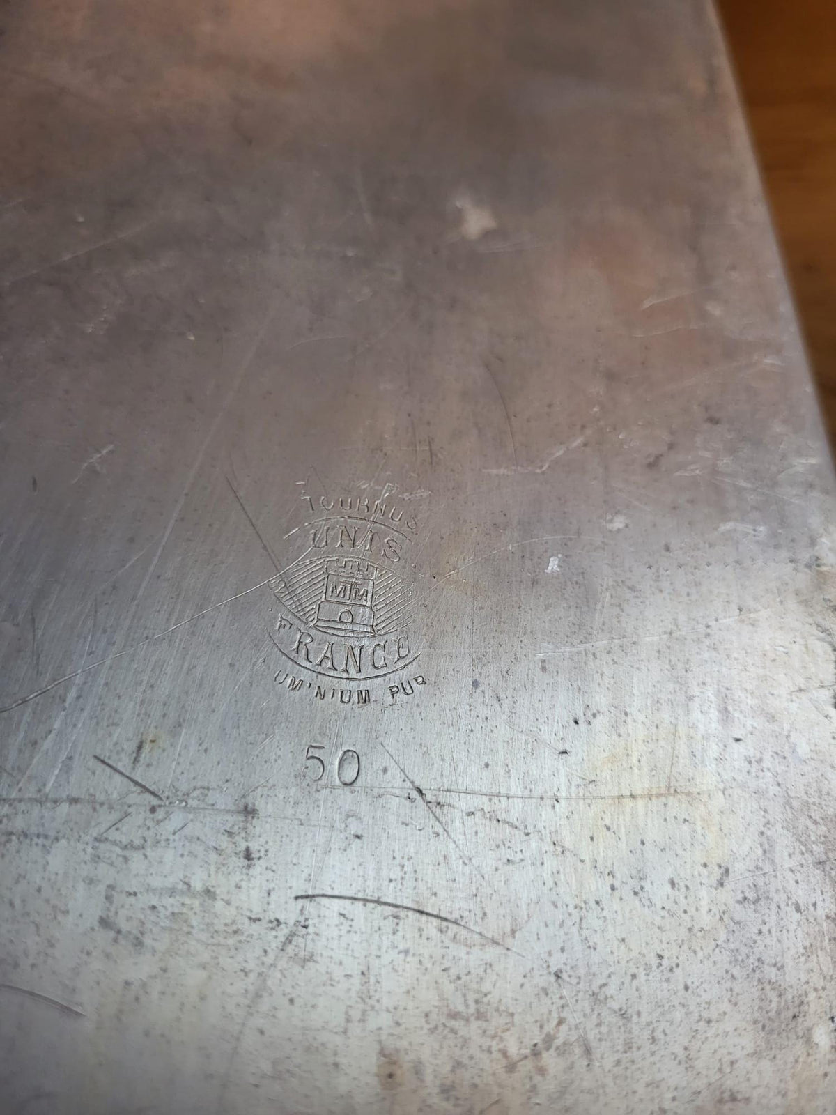 Poissonnière vintage en aluminium