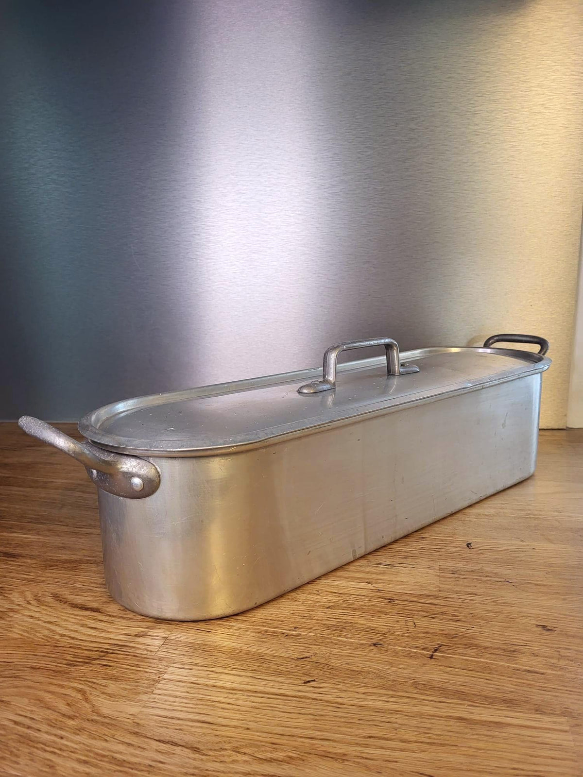Poissonnière vintage en aluminium
