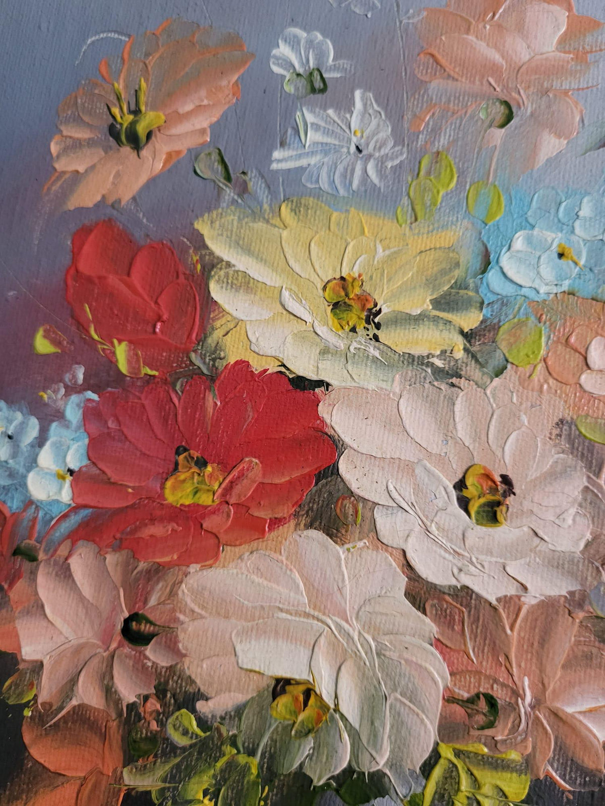 Tableaux peinture bouquets de fleurs