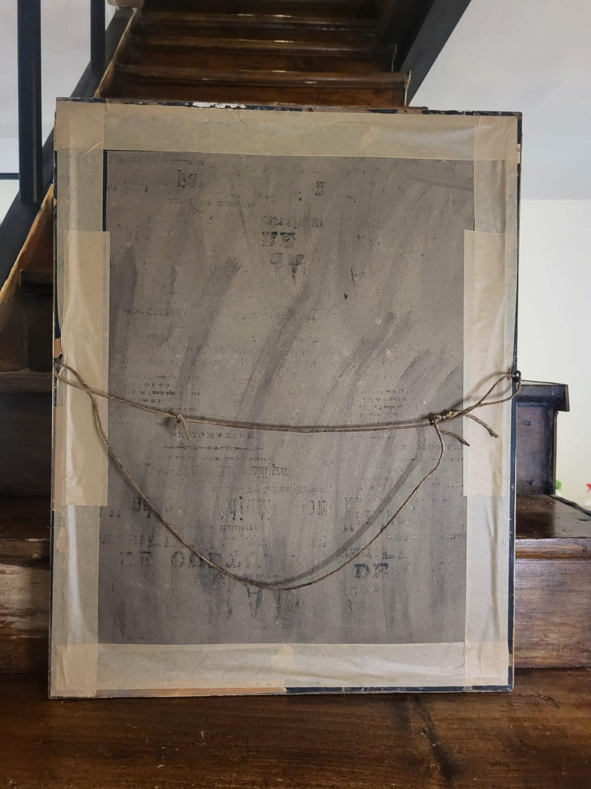 Tableau portrait fusain dessin XIX éme