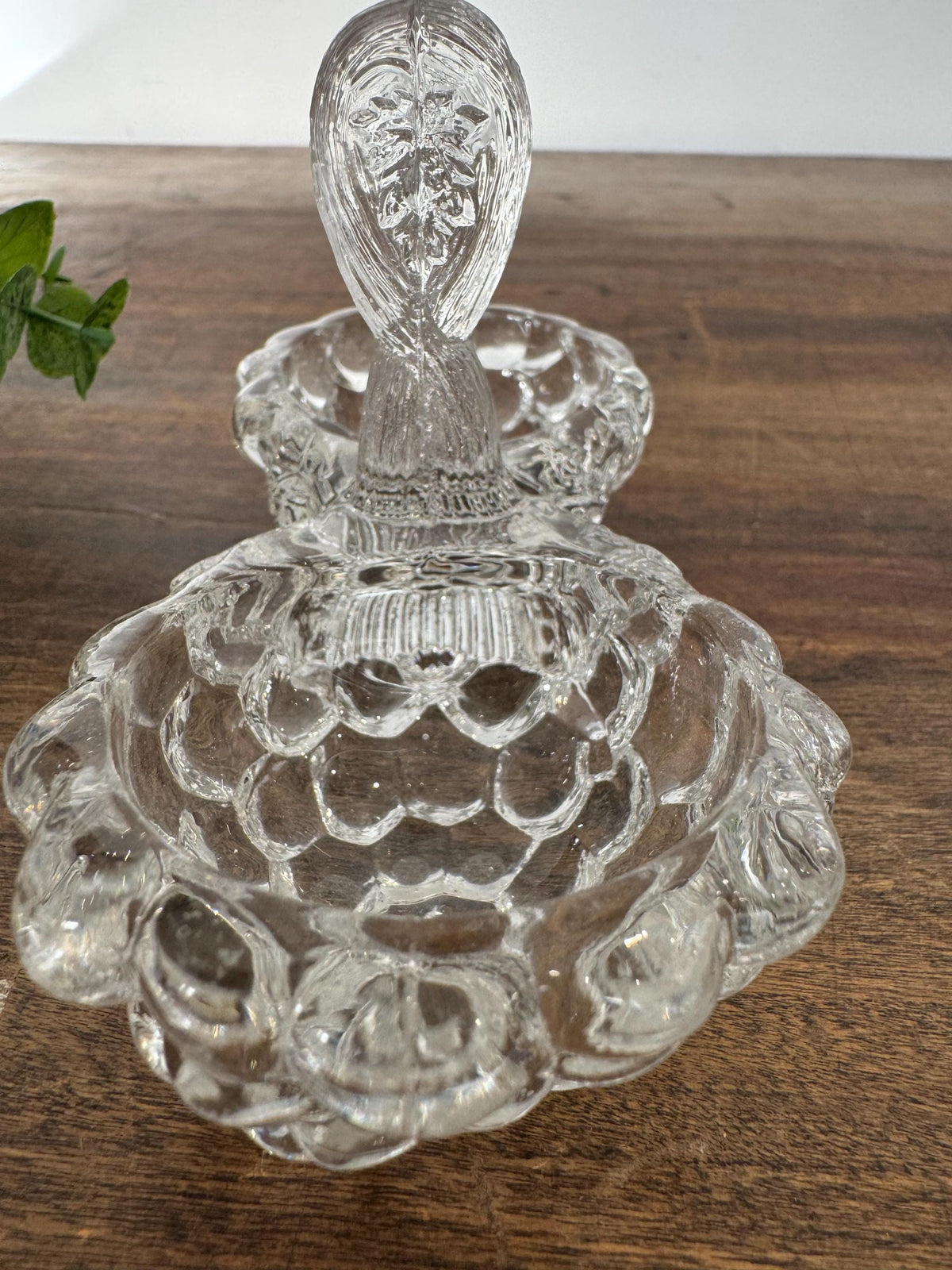 Salière poivrière verre ancienne