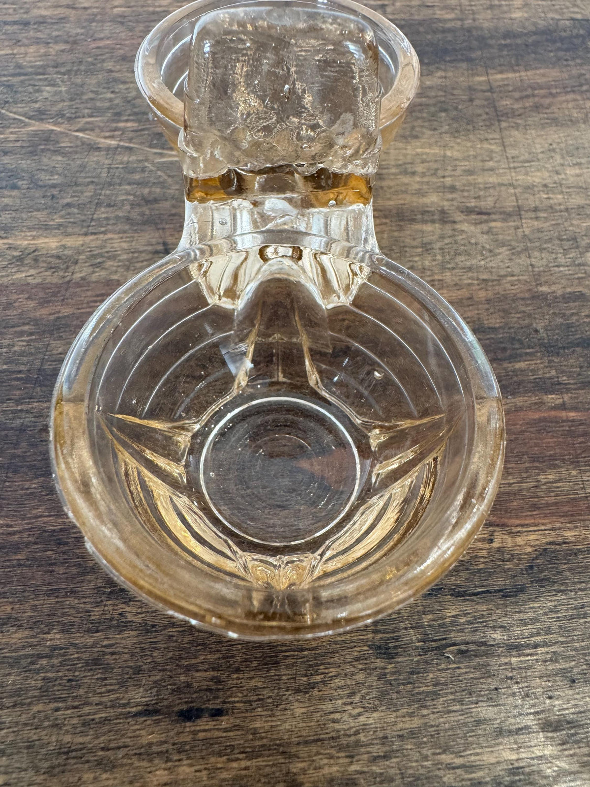 Salière poivrière verre rose vintage