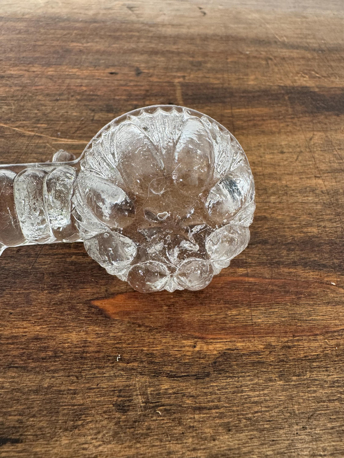 Salière poivrière verre ancienne
