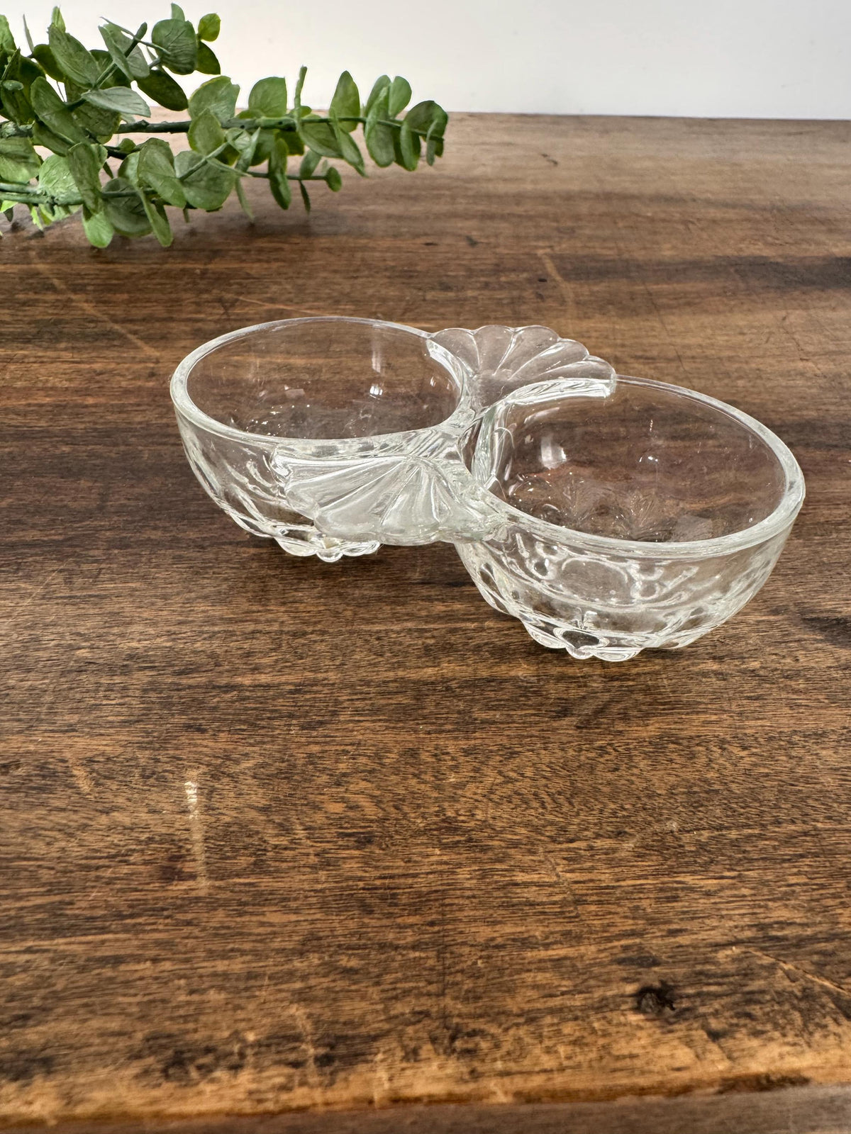 Salière poivrière verre vintage