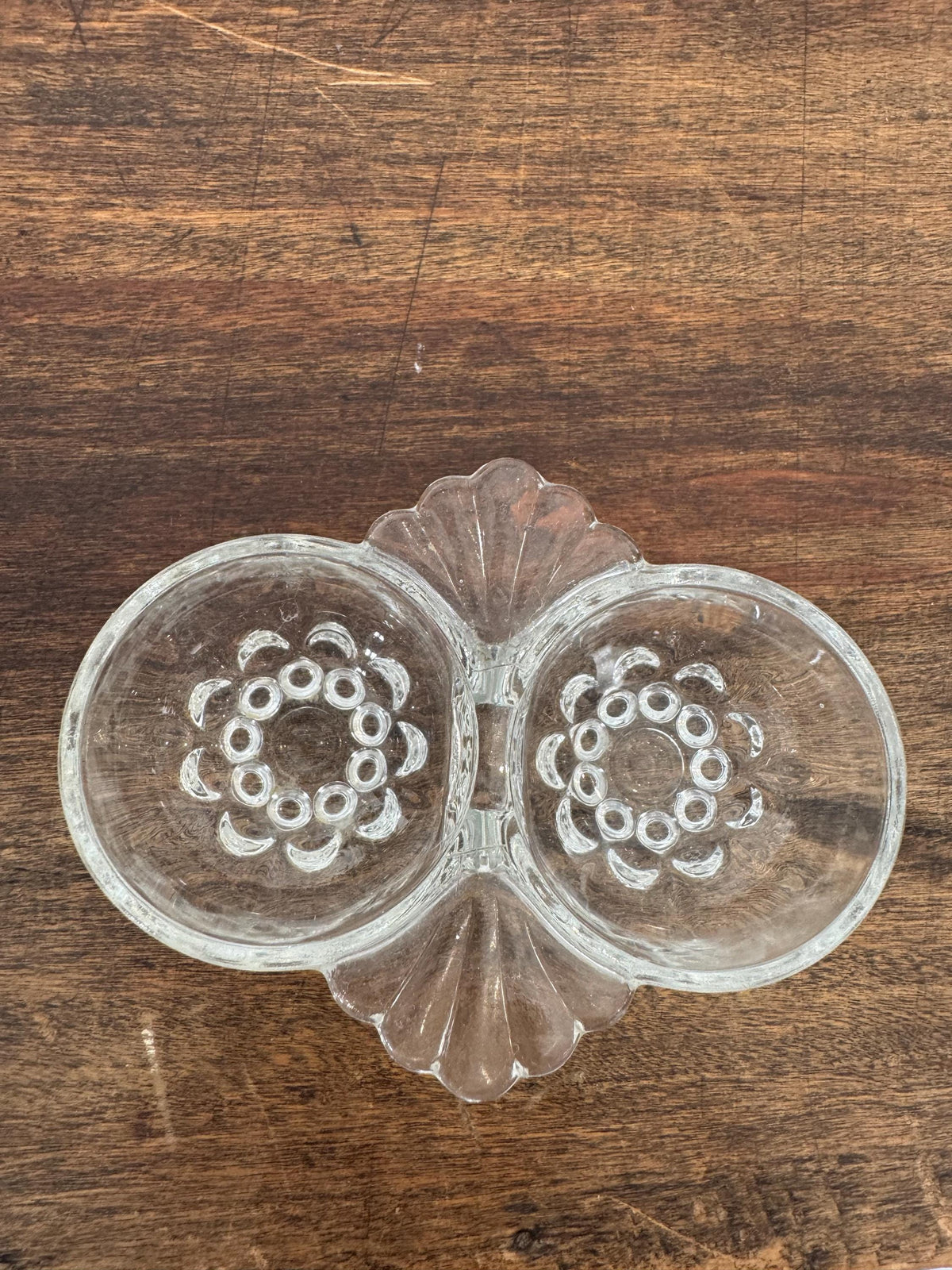 Salière poivrière verre vintage