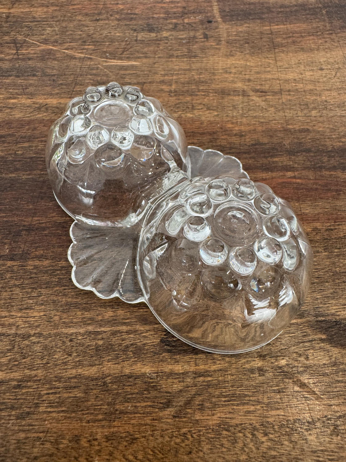 Salière poivrière verre vintage