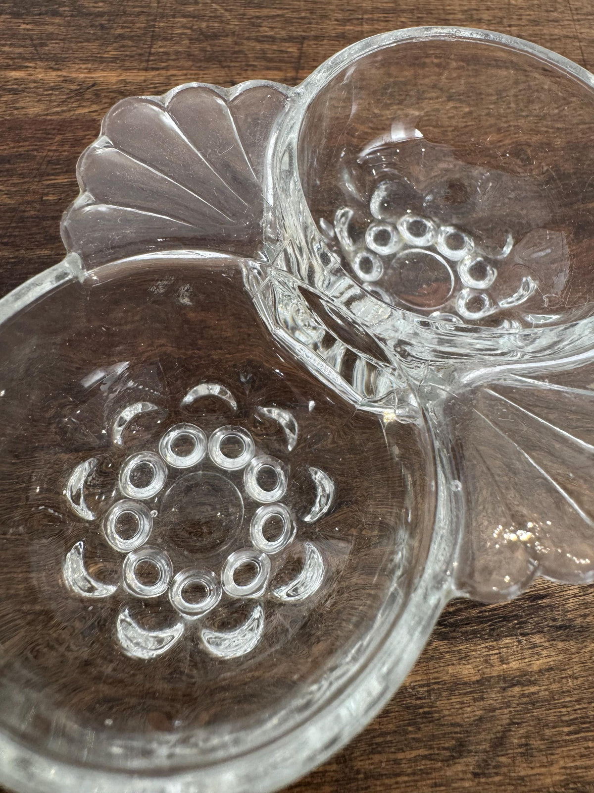 Salière poivrière verre vintage