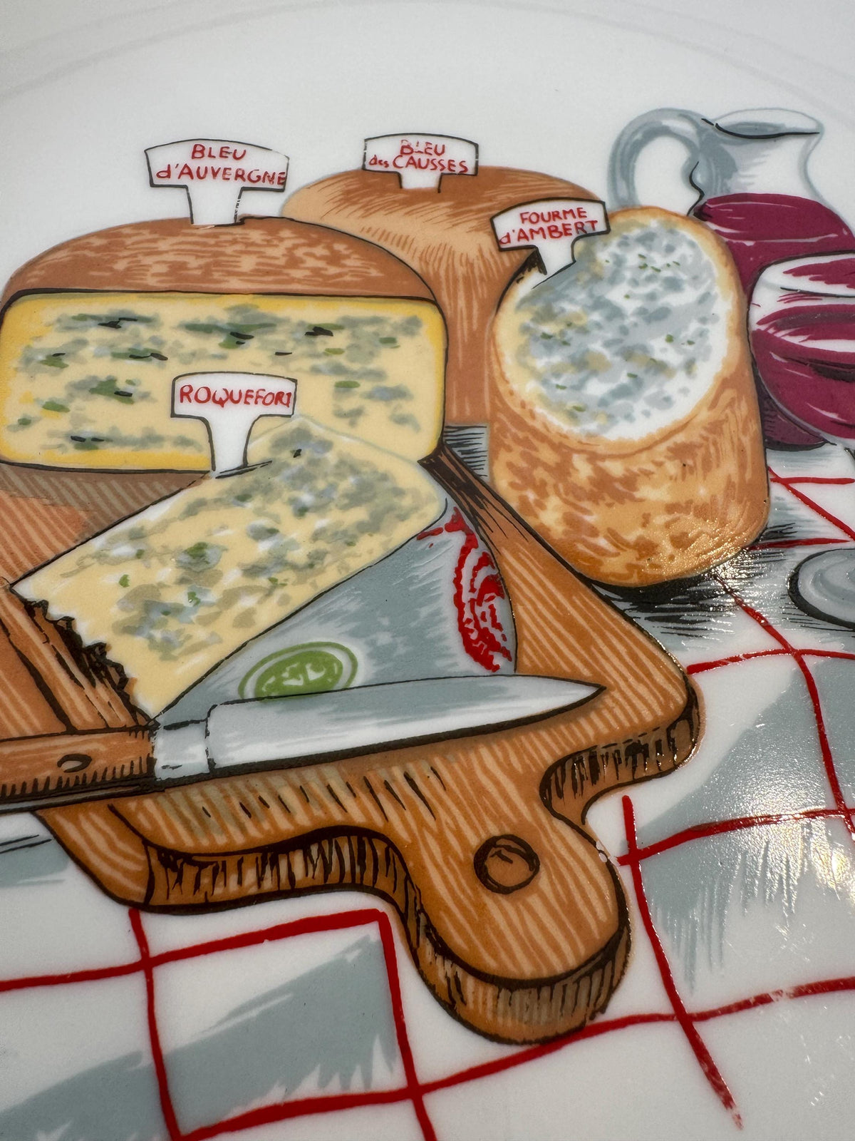 Assiettes à fromages porcelaine