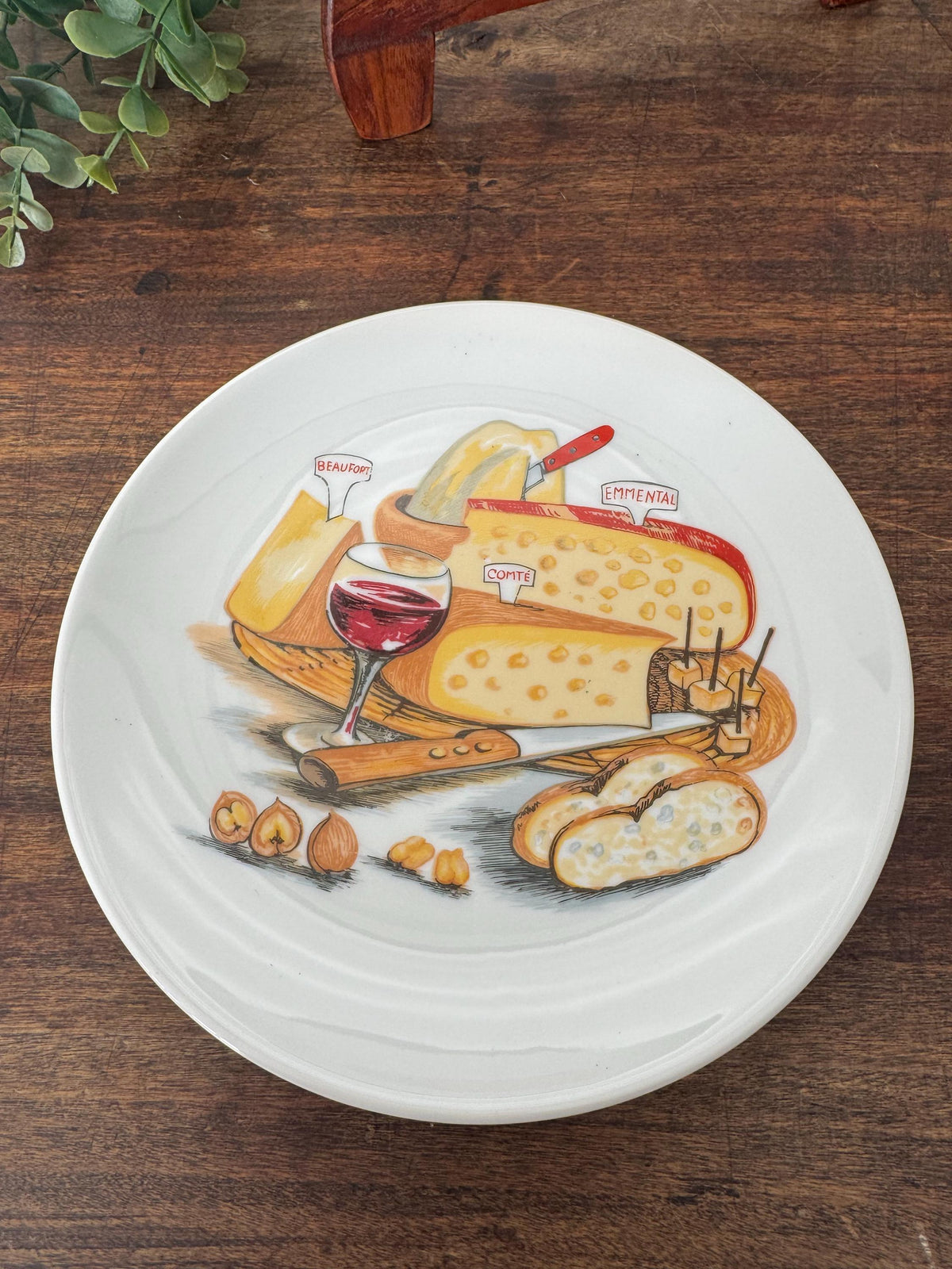 Assiettes à fromages porcelaine