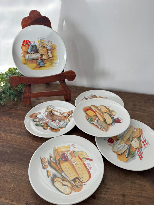 Assiettes à fromages porcelaine
