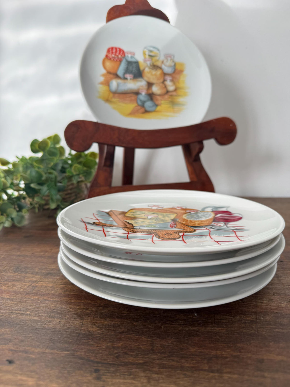 Assiettes à fromages porcelaine