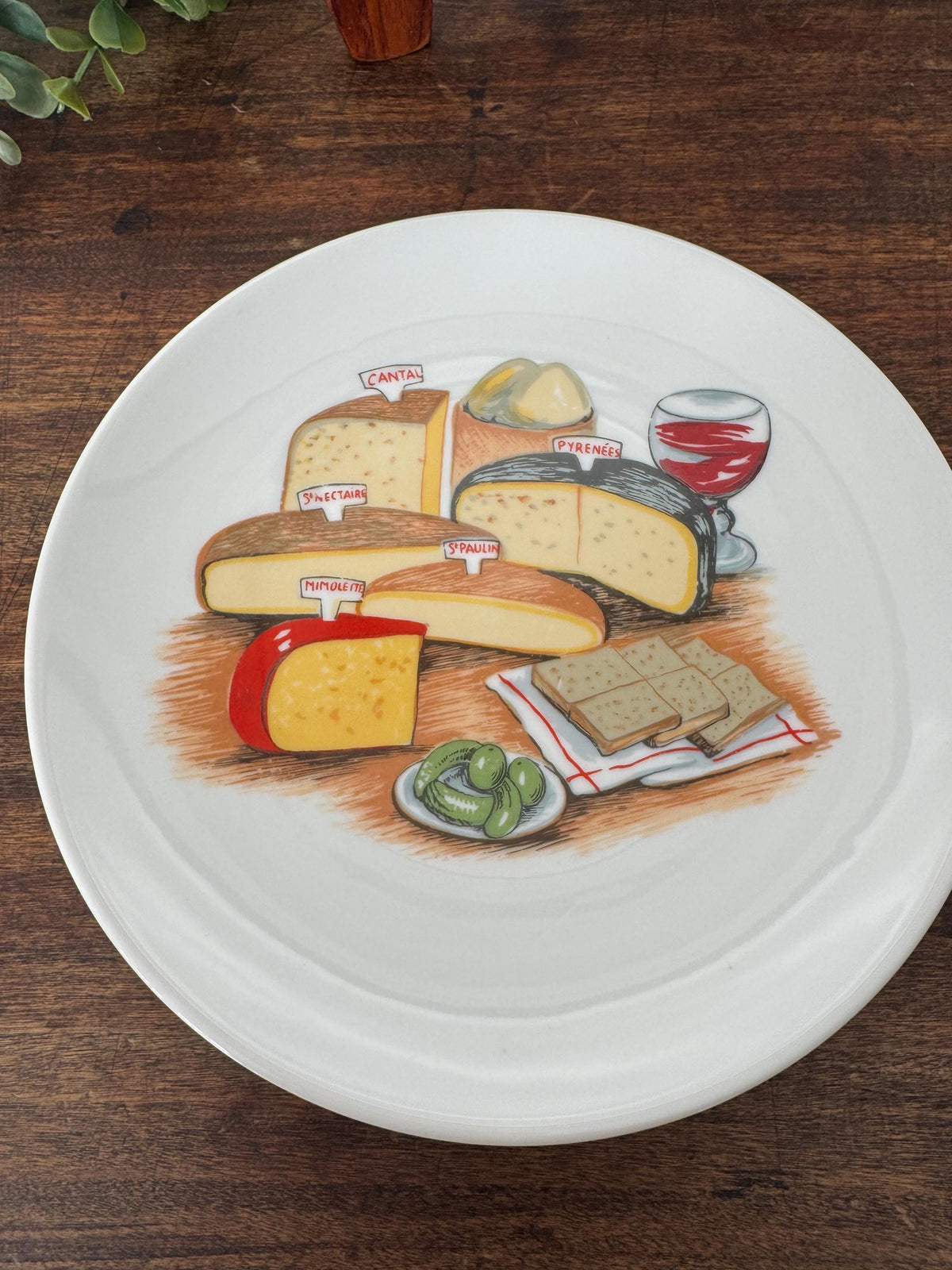 Assiettes à fromages porcelaine