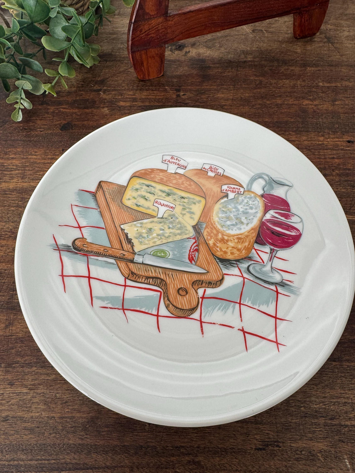 Assiettes à fromages porcelaine