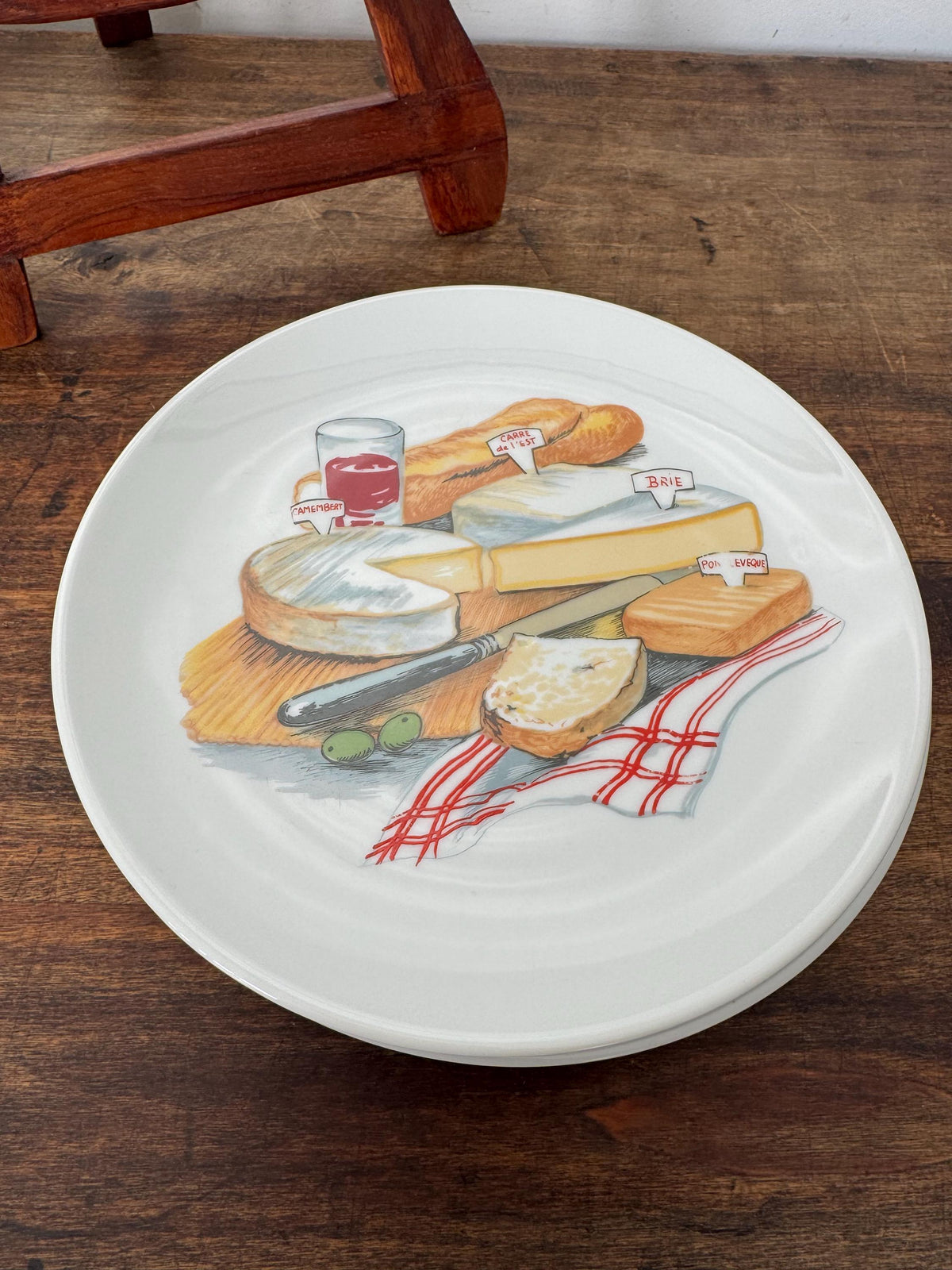 Assiettes à fromages porcelaine