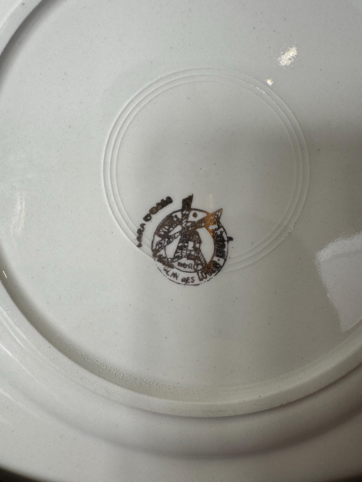 Assiettes porcelaine française Fleurs