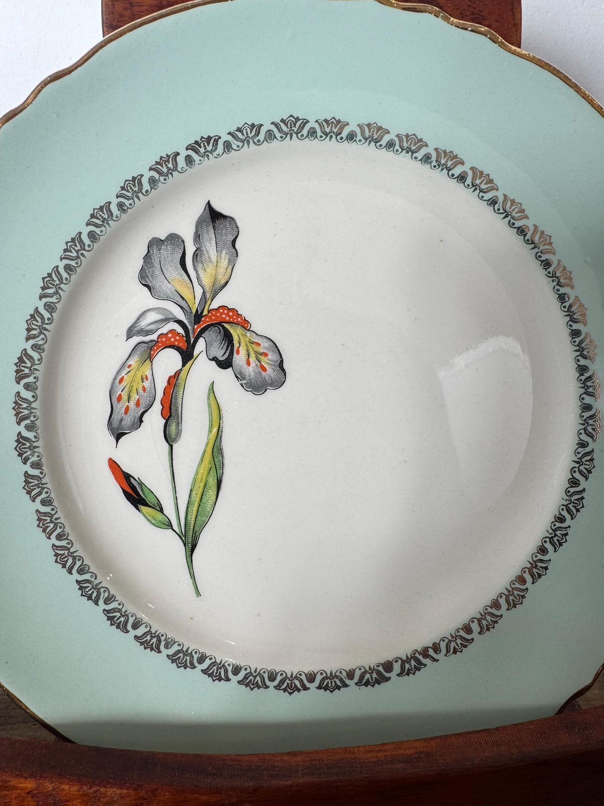 Assiettes porcelaine française Fleurs
