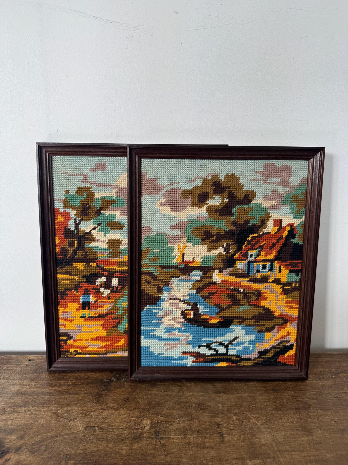 Tableau canevas paysage automne vintage