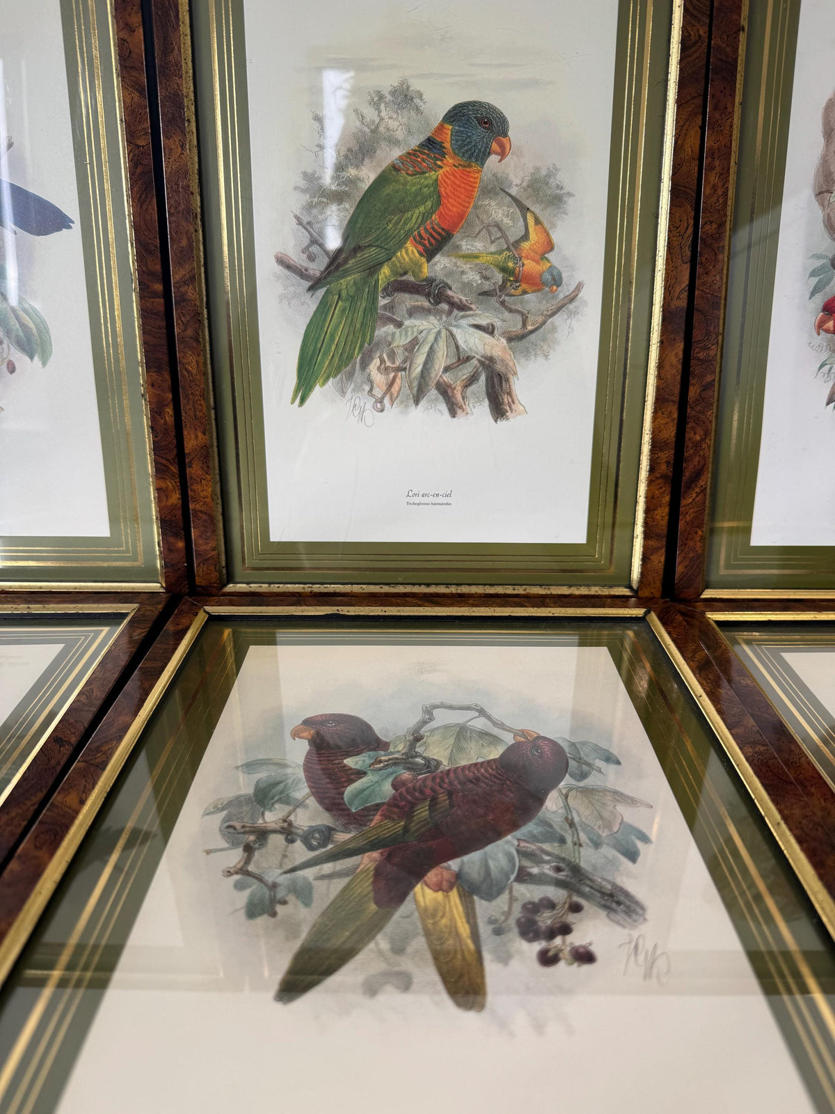 Tableau oiseaux vintage
