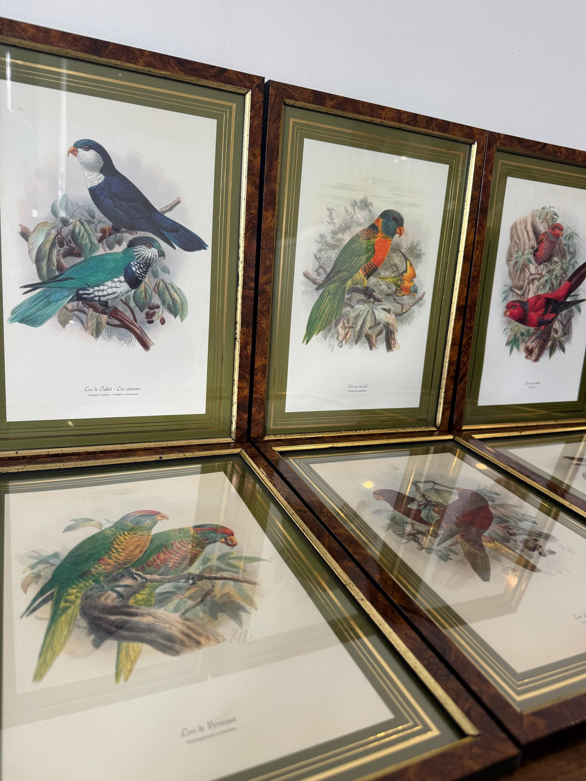 Tableau oiseaux vintage