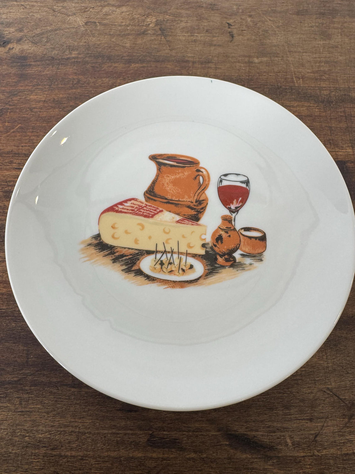 Assiettes à fromages porcelaine