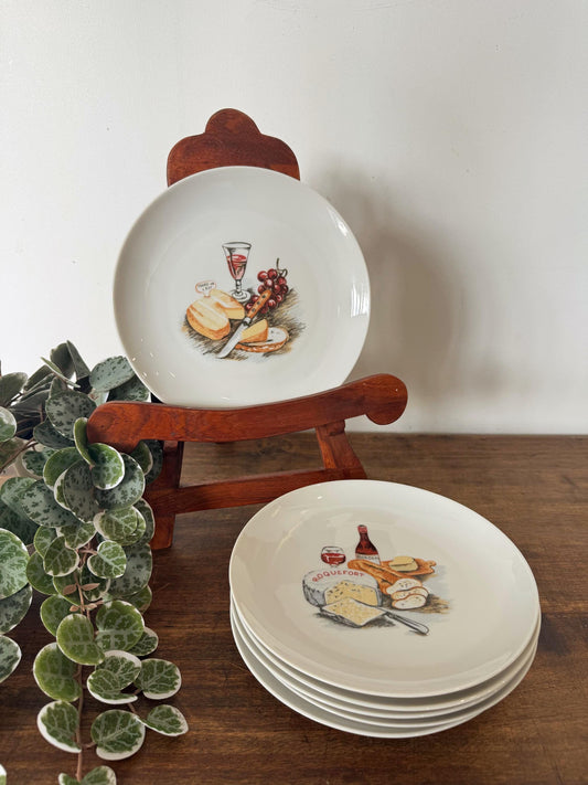 Assiettes à fromages porcelaine