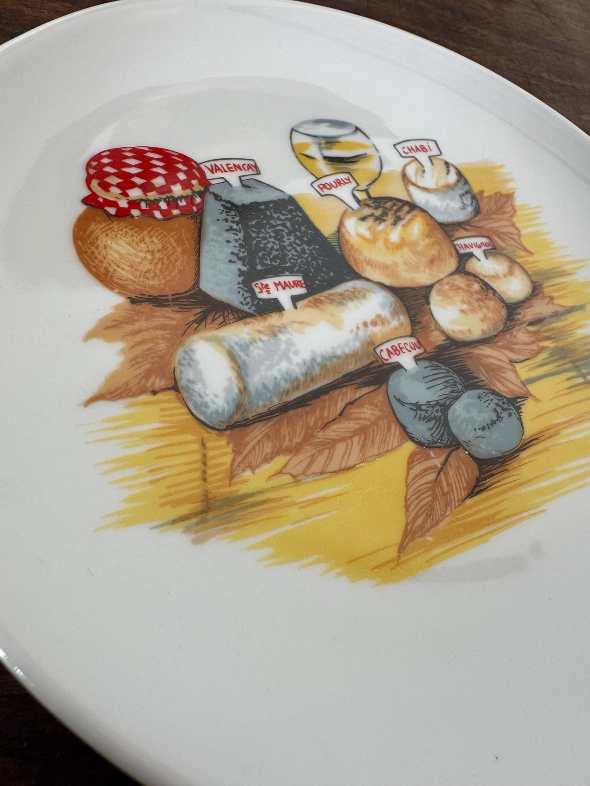 Assiettes à fromages porcelaine