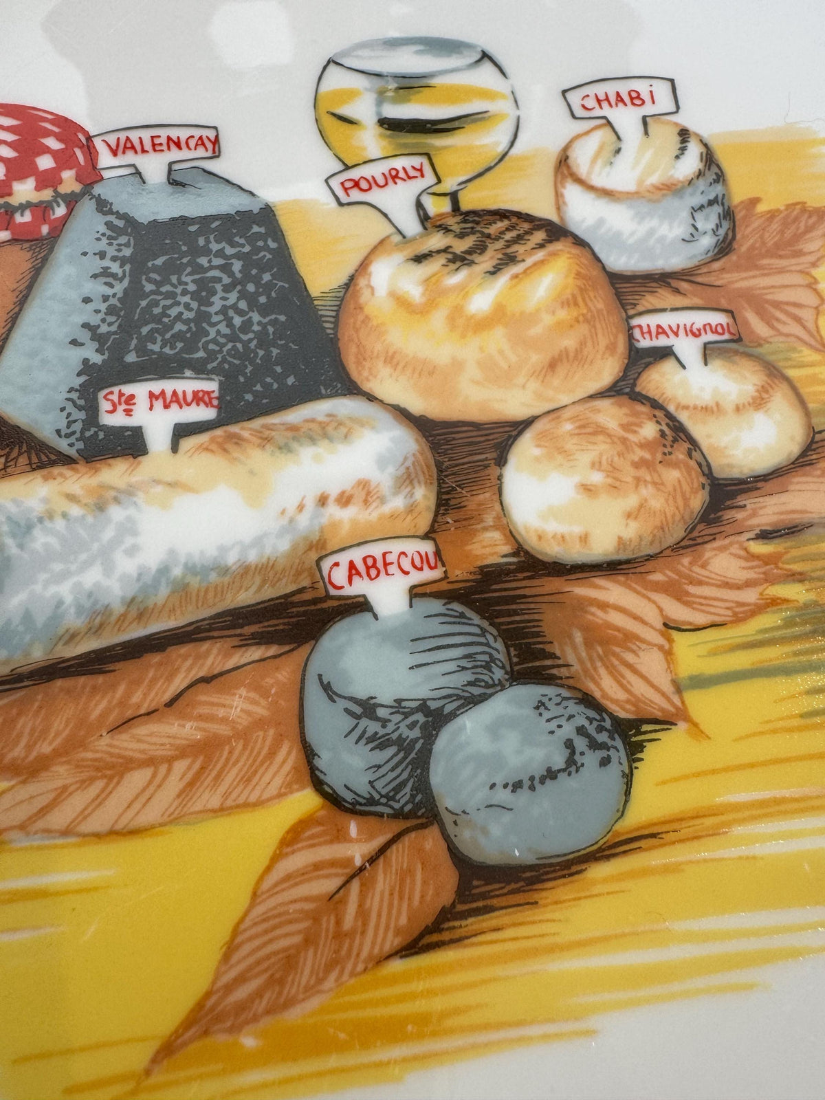 Assiettes à fromages porcelaine