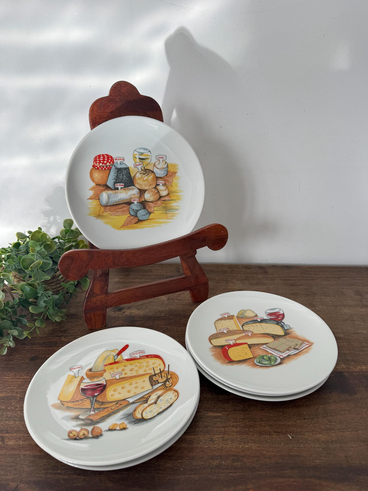 Assiettes à fromages porcelaine
