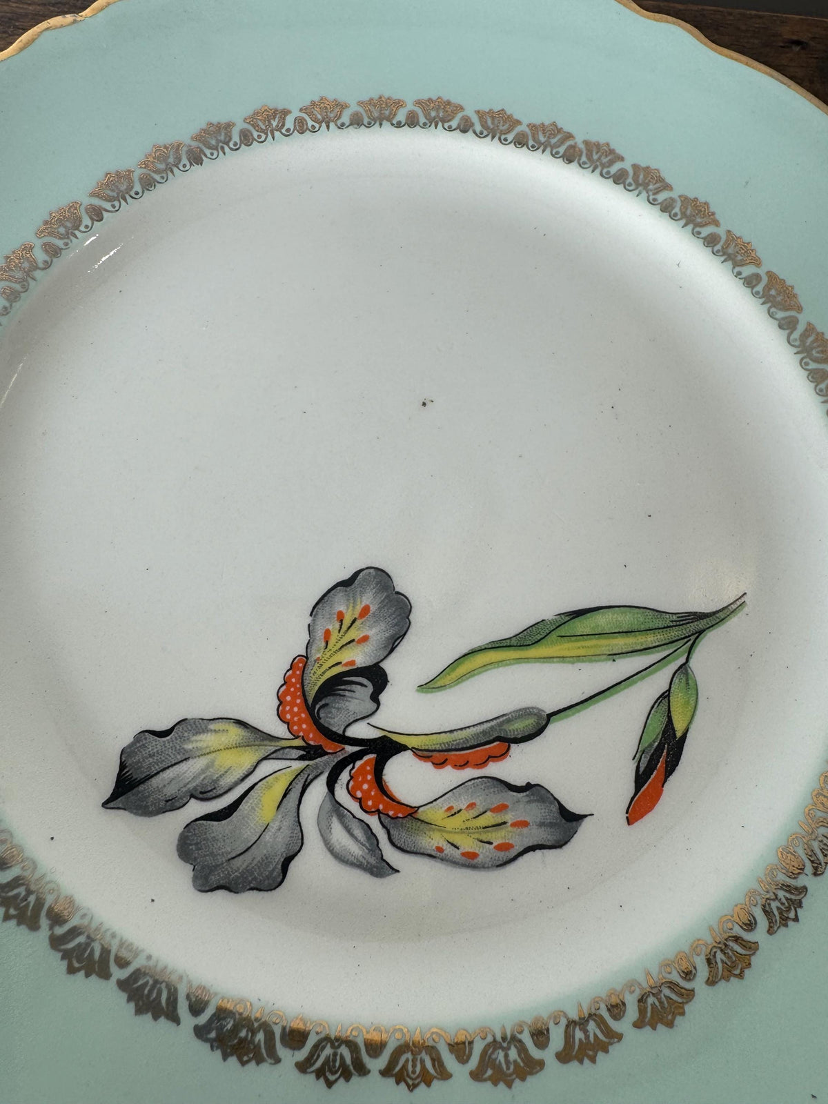 Assiettes porcelaine française Fleurs