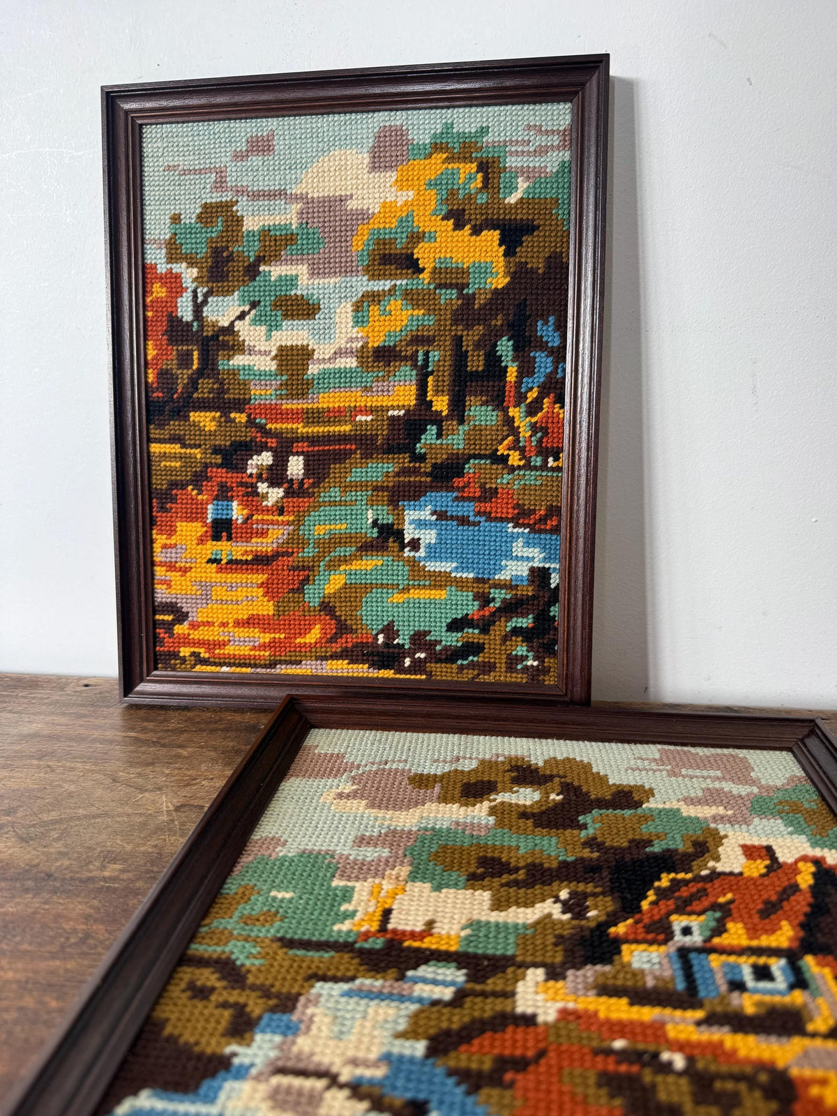 Tableau canevas paysage automne vintage