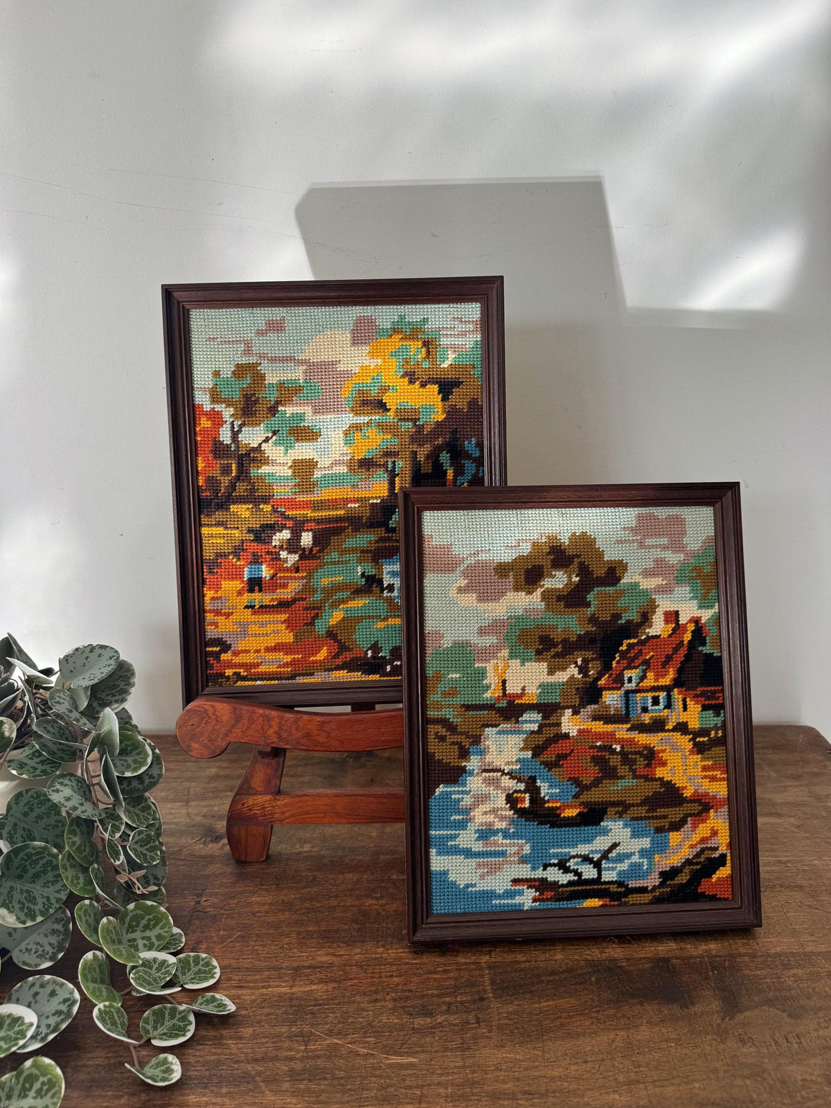 Tableau canevas paysage automne vintage