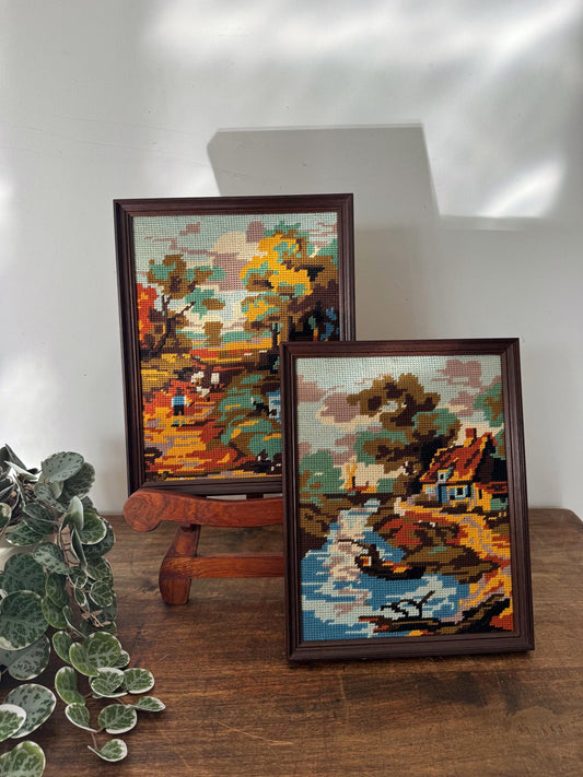 Tableau canevas paysage automne vintage