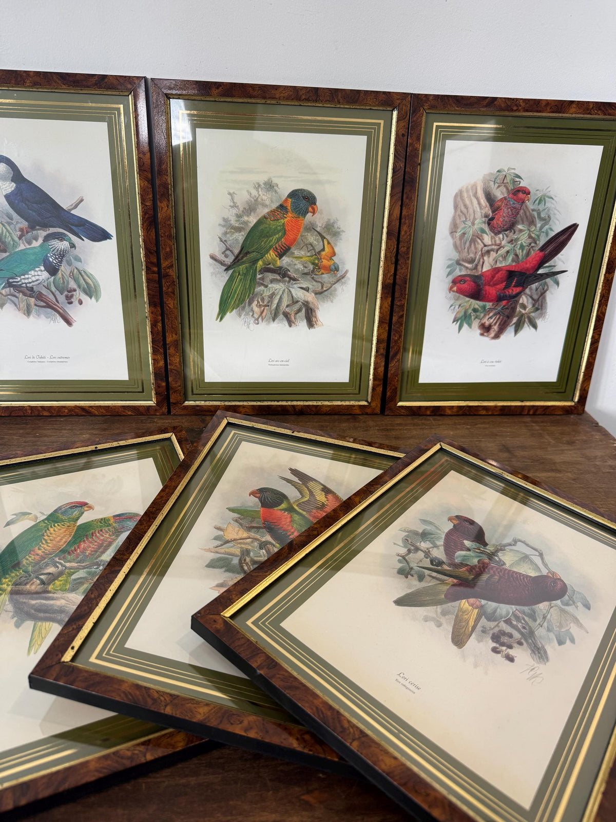 Tableau oiseaux vintage