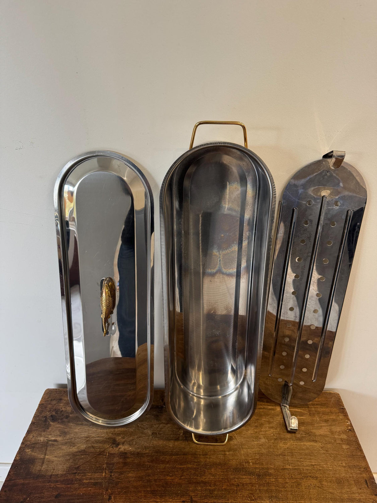 Poissonnière inox vintage
