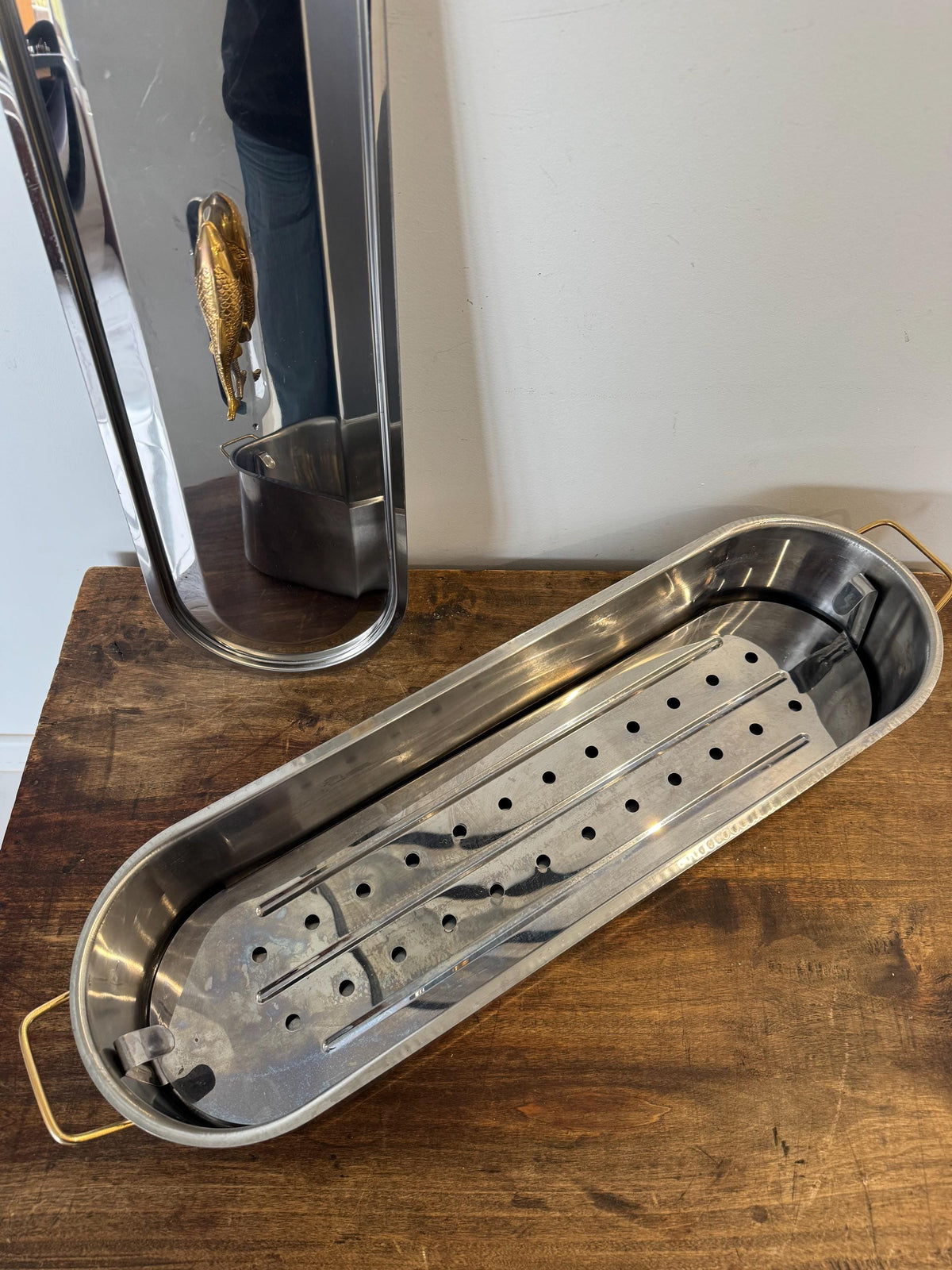 Poissonnière inox vintage