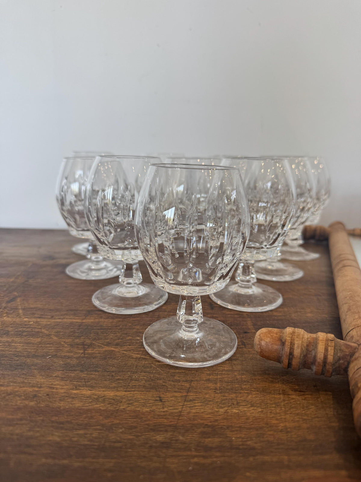 Verres cristal taillés verres à cognac rhum