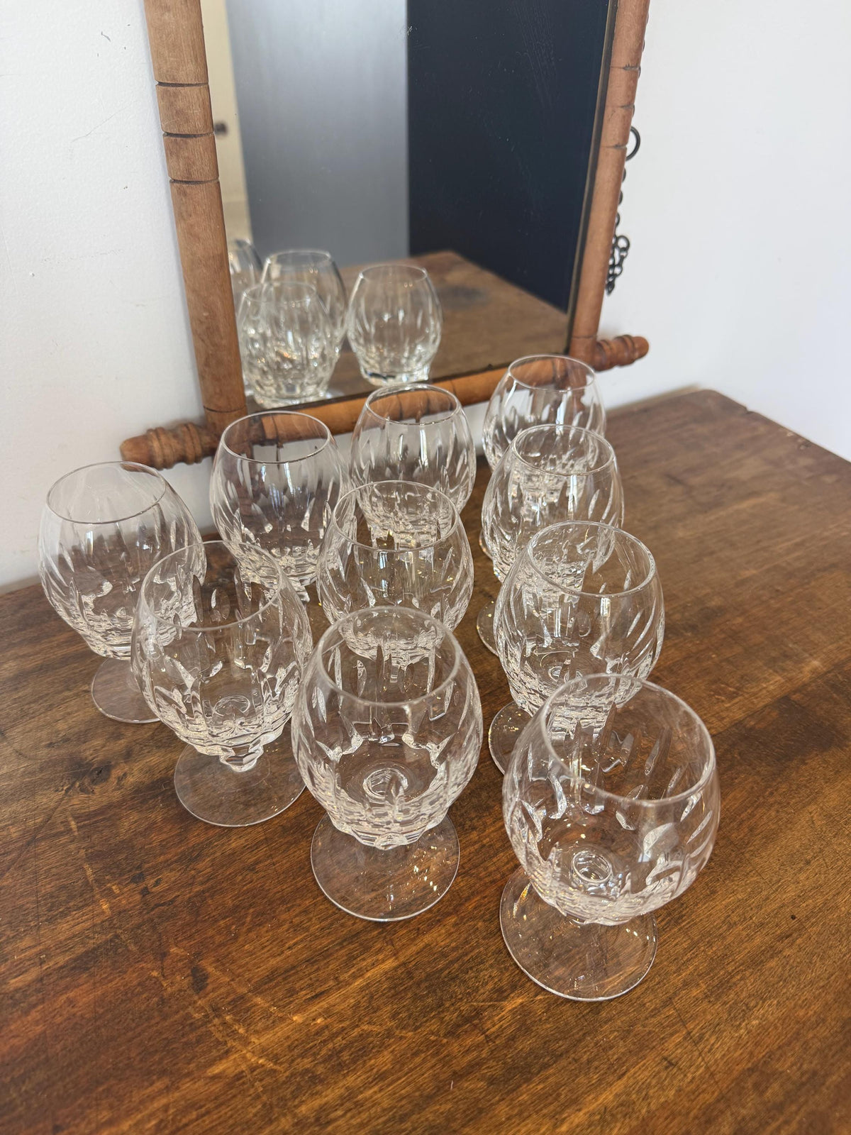 Verres cristal taillés verres à cognac rhum