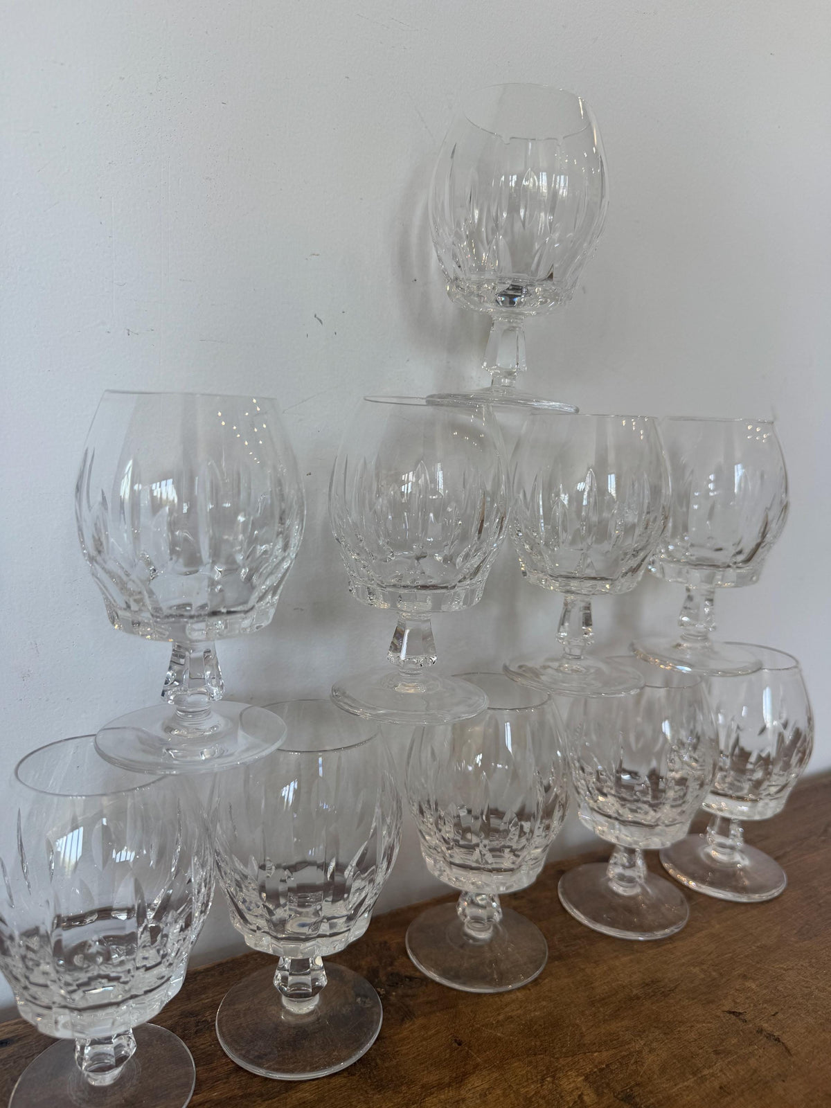 Verres cristal taillés verres à cognac rhum