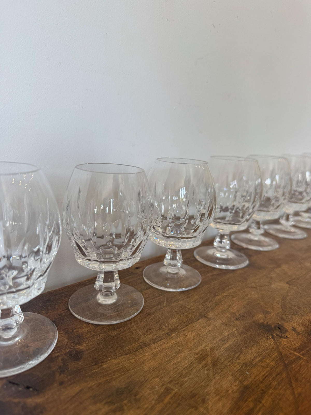 Verres cristal taillés verres à cognac rhum