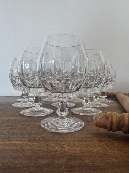 Verres cristal taillés verres à cognac rhum