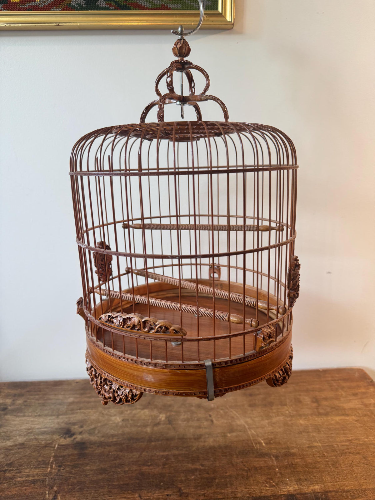 Petite cage ancienne bois