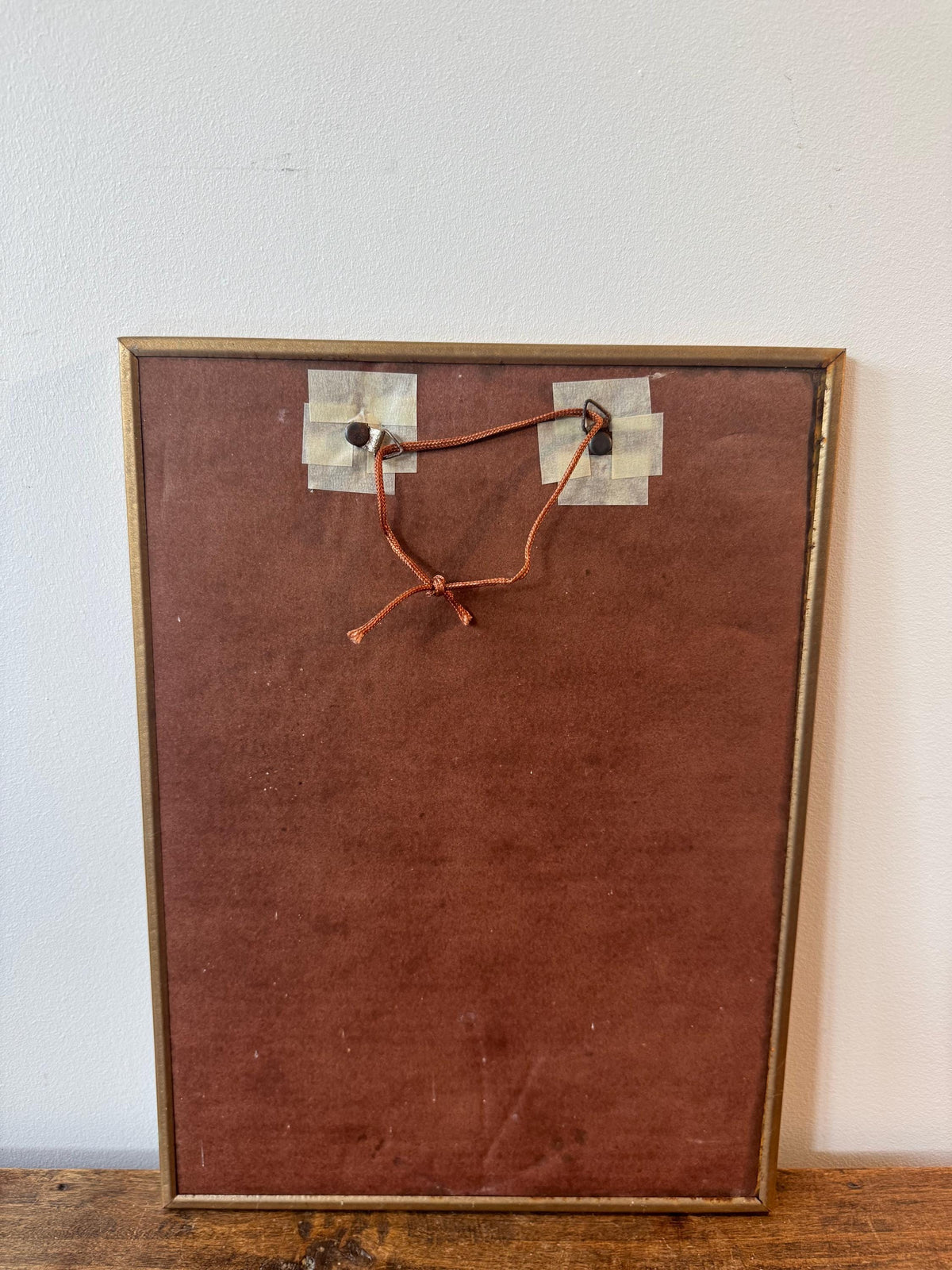 Miroir cadre sérigraphie vintage